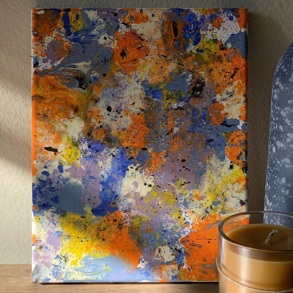 original abstract 8x10 painting‎